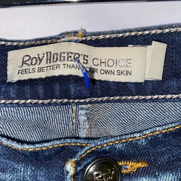 NWT Roy Rogers Dotty Straight Leg Dark Wash Jeans Size 26 - Picture 10 of 10